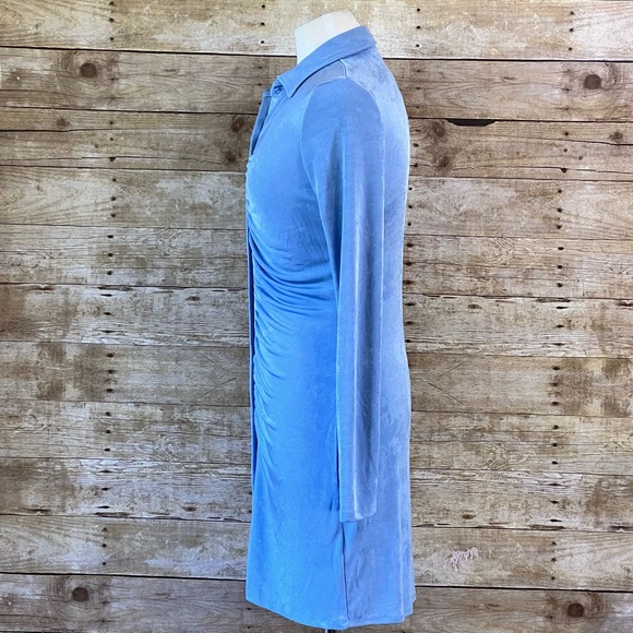Cotton On Large Womens Slinky Dress Light Blue - Picture 6 of 9